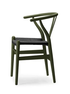 Carl Hansen & Søn Y-stol CH24 Soft Green med sort flet af Hans J. Wegner><noscript><img width=
