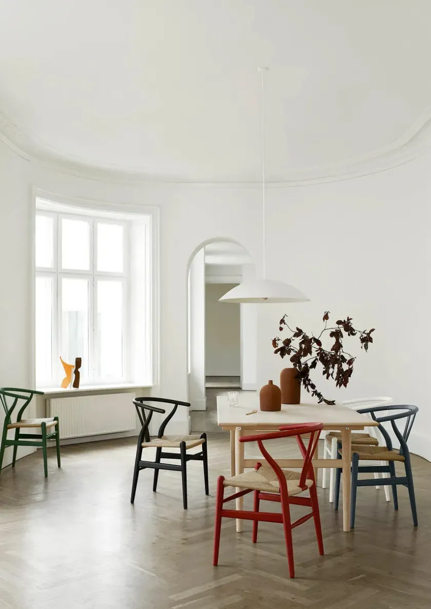Carl Hansen & Søn Y-stol CH24 Soft Hollyhock af Hans J. Wegner> Spisebordsstole