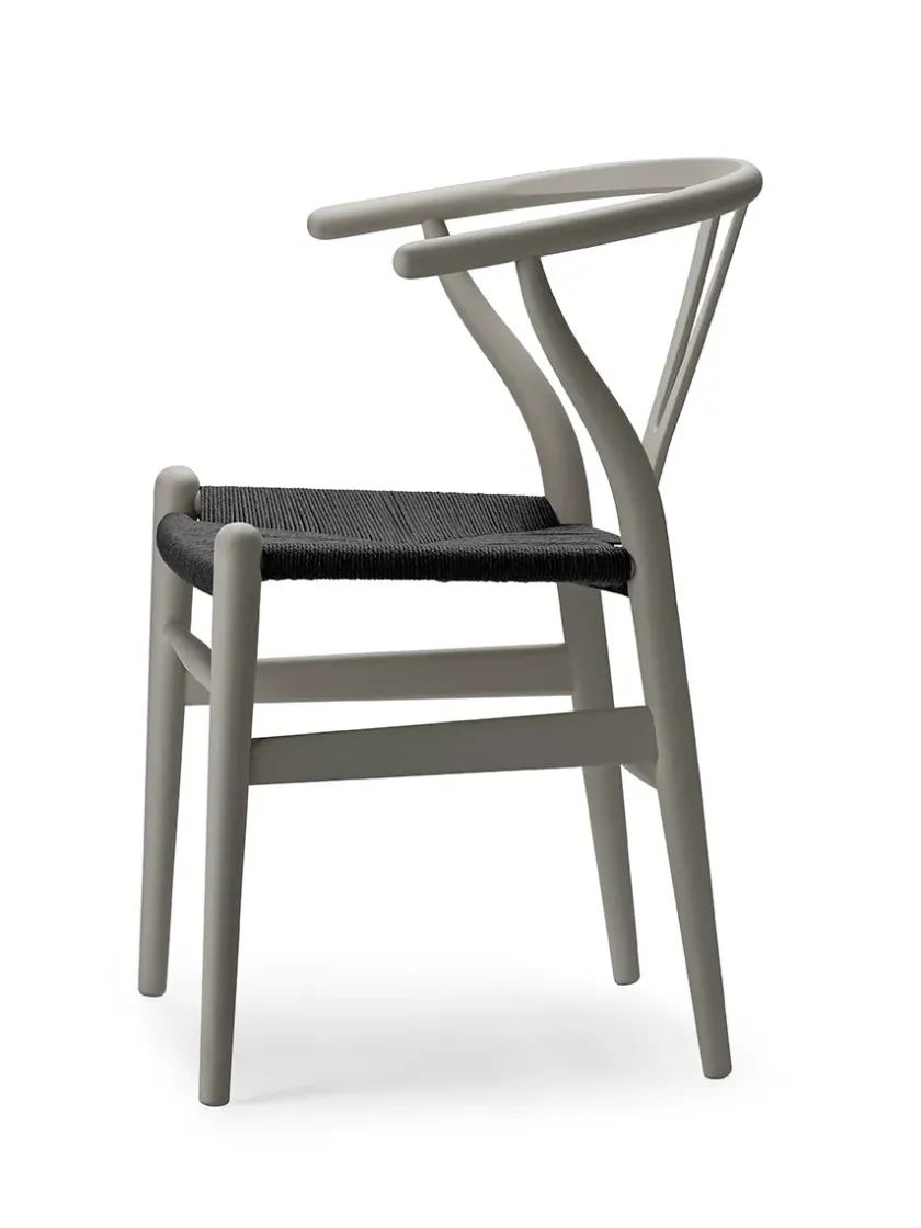 Carl Hansen & Søn Y-stol CH24 Soft Hollyhock med sort flet af Hans J. Wegner> Spisebordsstole