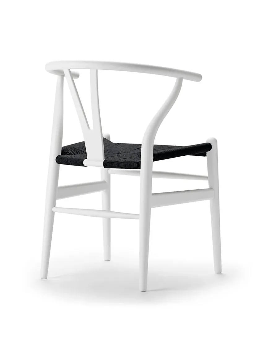 Carl Hansen & Søn Y-stol CH24 Soft Hollyhock med sort flet af Hans J. Wegner> Spisebordsstole