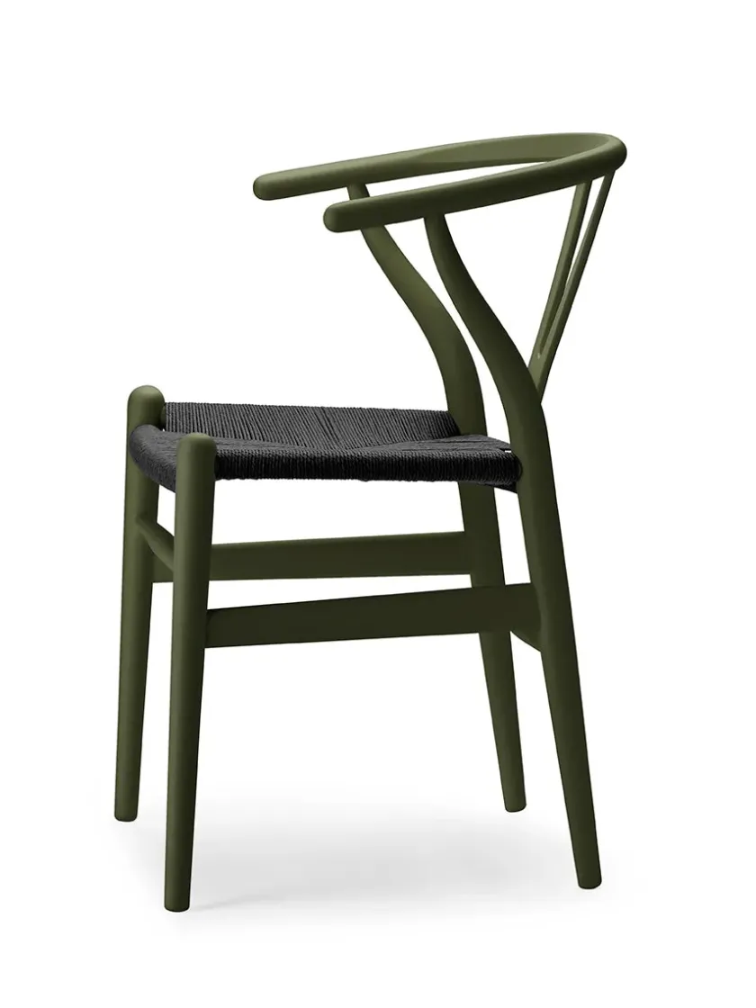 Carl Hansen & Søn Y-stol CH24 Soft Hollyhock med sort flet af Hans J. Wegner> Spisebordsstole