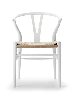 Carl Hansen & Søn Y-stol CH24 Soft Natural White af Hans J. Wegner> Spisebordsstole
