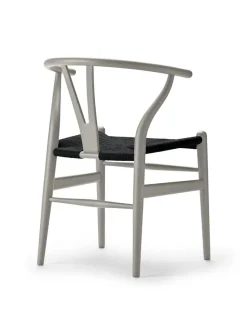 Carl Hansen & Søn Y-stol CH24 Soft North Sea med sort flet af Hans J. Wegner><noscript><img width=
