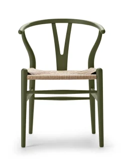 Carl Hansen & Søn Y-stol CH24 Soft Olive Green af Hans J. Wegner> Spisebordsstole