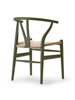 Carl Hansen & Søn Y-stol CH24 Soft Olive Green af Hans J. Wegner> Spisebordsstole