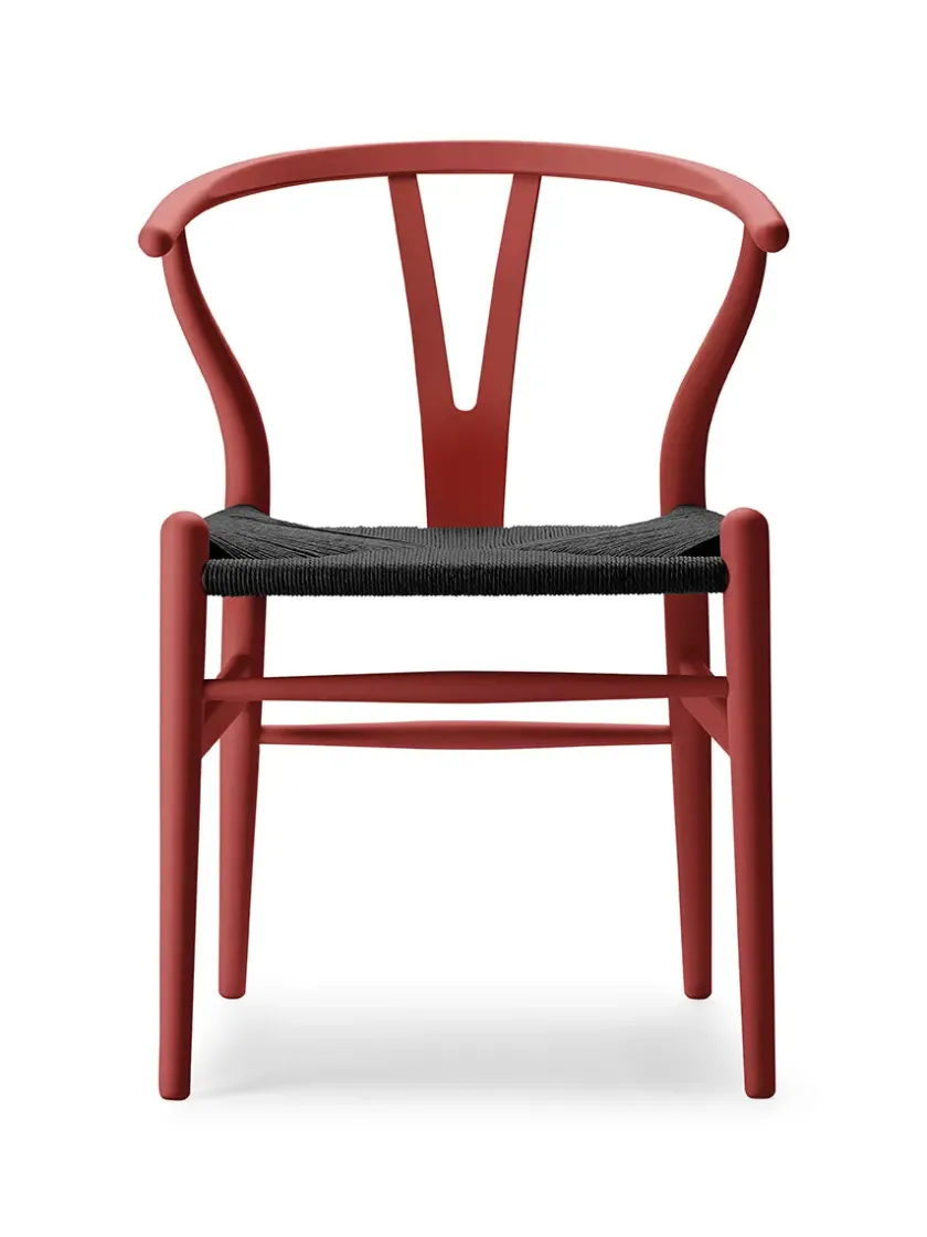 Carl Hansen & Søn Y-stol CH24 Soft Pewter med sort flet af Hans J. Wegner> Spisebordsstole