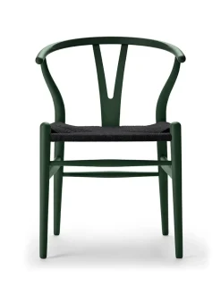 Carl Hansen & Søn Y-stol CH24 Soft Pewter med sort flet af Hans J. Wegner><noscript><img width=