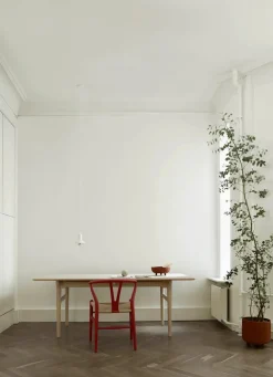 Carl Hansen & Søn Y-stol CH24 Soft Red Brown af Hans J. Wegner> Spisebordsstole