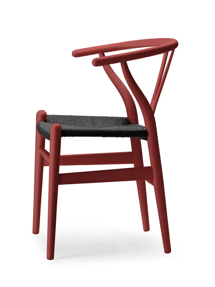 Carl Hansen & Søn Y-stol CH24 Soft Seaweed med sort flet af Hans J. Wegner> Spisebordsstole