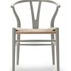 Carl Hansen & Søn Y-stol CH24 Soft Silver Grey af Hans J. Wegner> Spisebordsstole