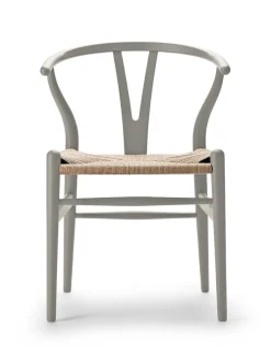 Carl Hansen & Søn Y-stol CH24 Soft Silver Grey af Hans J. Wegner> Spisebordsstole