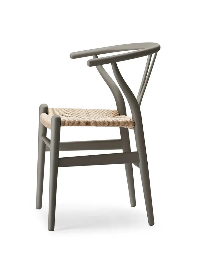Carl Hansen & Søn Y-stol CH24 Soft Silver Grey af Hans J. Wegner> Spisebordsstole