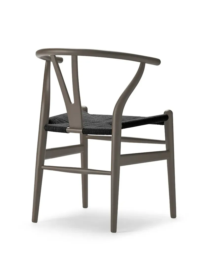 Carl Hansen & Søn Y-stol CH24 Soft Slate med sort flet af Hans J. Wegner> Spisebordsstole