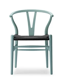Carl Hansen & Søn Y-stol CH24 Soft Slate med sort flet af Hans J. Wegner><noscript><img width=