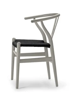 Carl Hansen & Søn Y-stol CH24 Soft Slate med sort flet af Hans J. Wegner><noscript><img width=