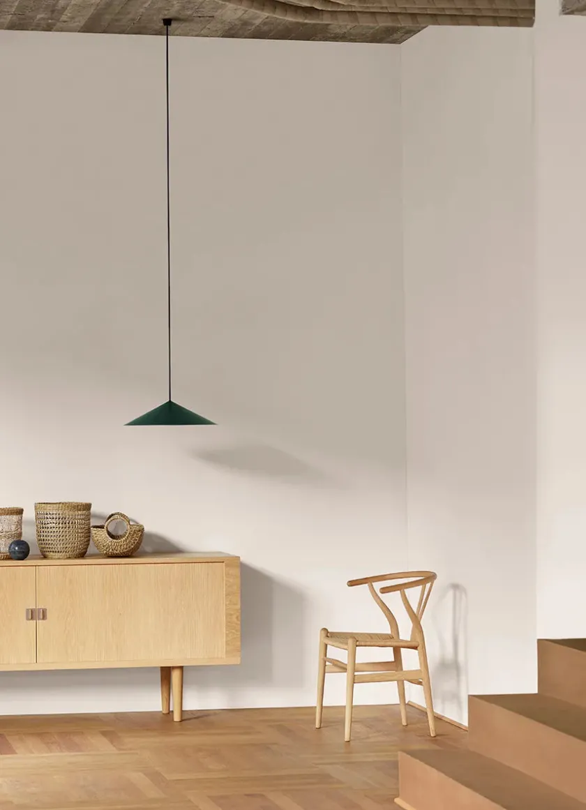 Carl Hansen & Søn Y-stol CH24, sort bøg af Hans J. Wegner> Spisebordsstole