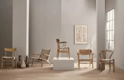 Carl Hansen & Søn Y-stol CH24, sort eg af Hans J. Wegner><noscript><img width=