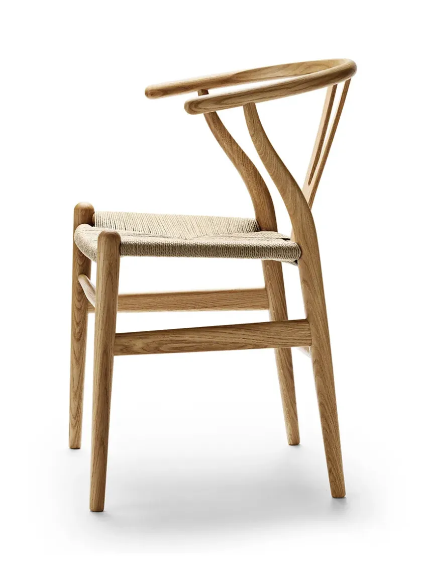 Carl Hansen & Søn Y-stol CH24, sort eg af Hans J. Wegner> Spisebordsstole
