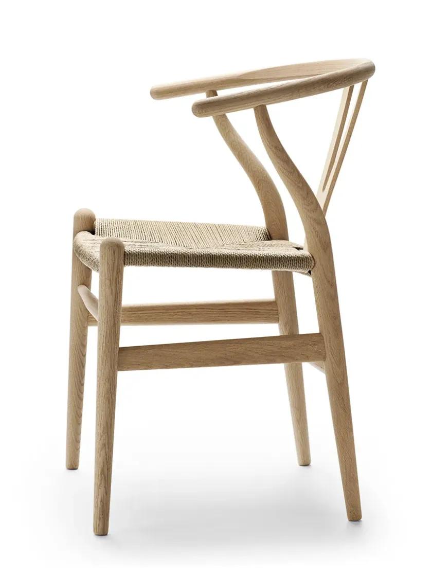 Carl Hansen & Søn Y-stol CH24, sort eg af Hans J. Wegner> Spisebordsstole